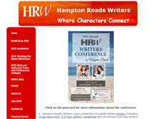 Tablet Screenshot of hamptonroadswriters.org